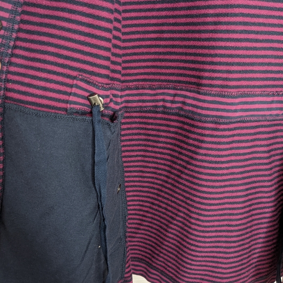 L.L. Bean Ultrasoft striped hoodie jacket NWOT XS - Picture 7 of 11